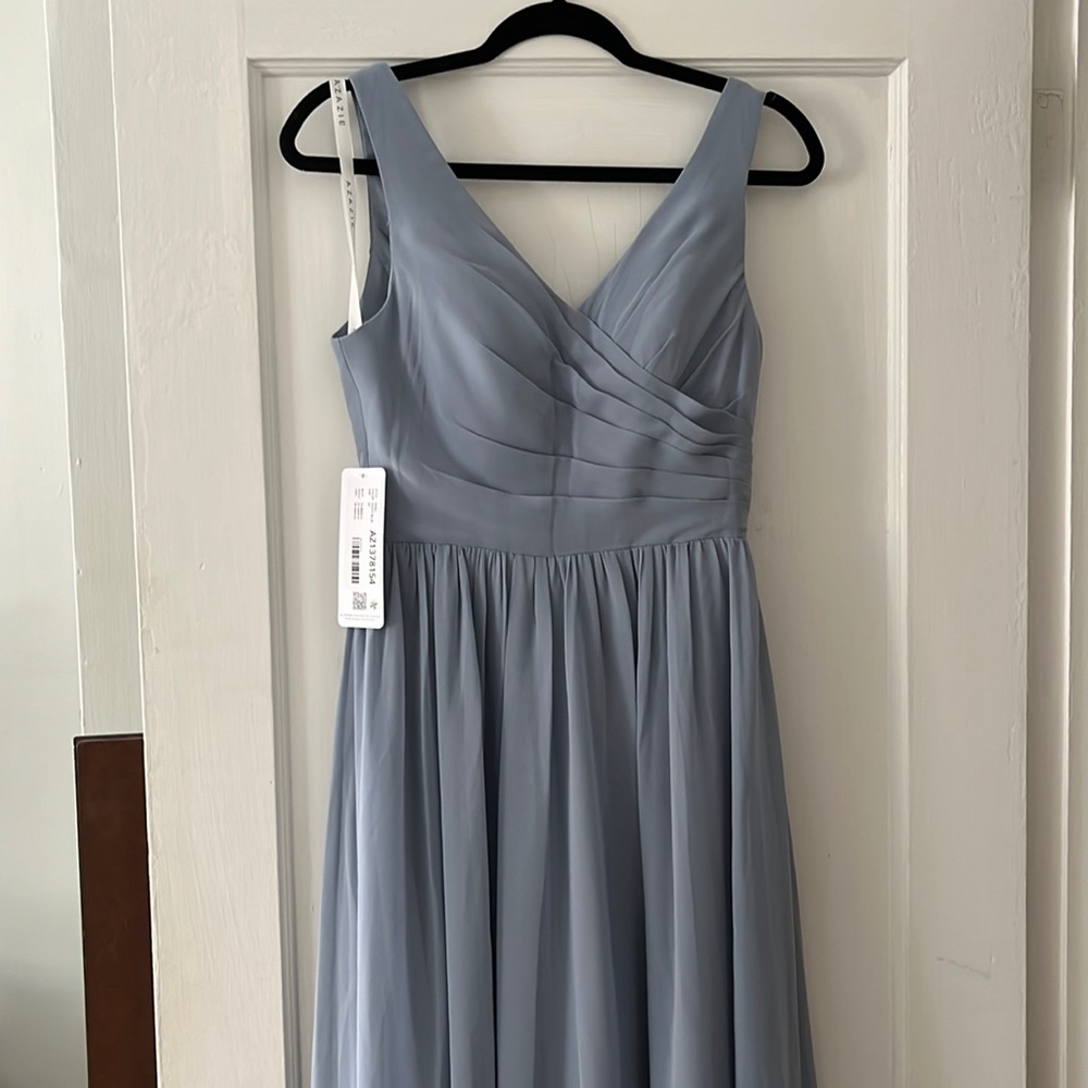 Azazie Dusty Blue Bridesmaid Dress